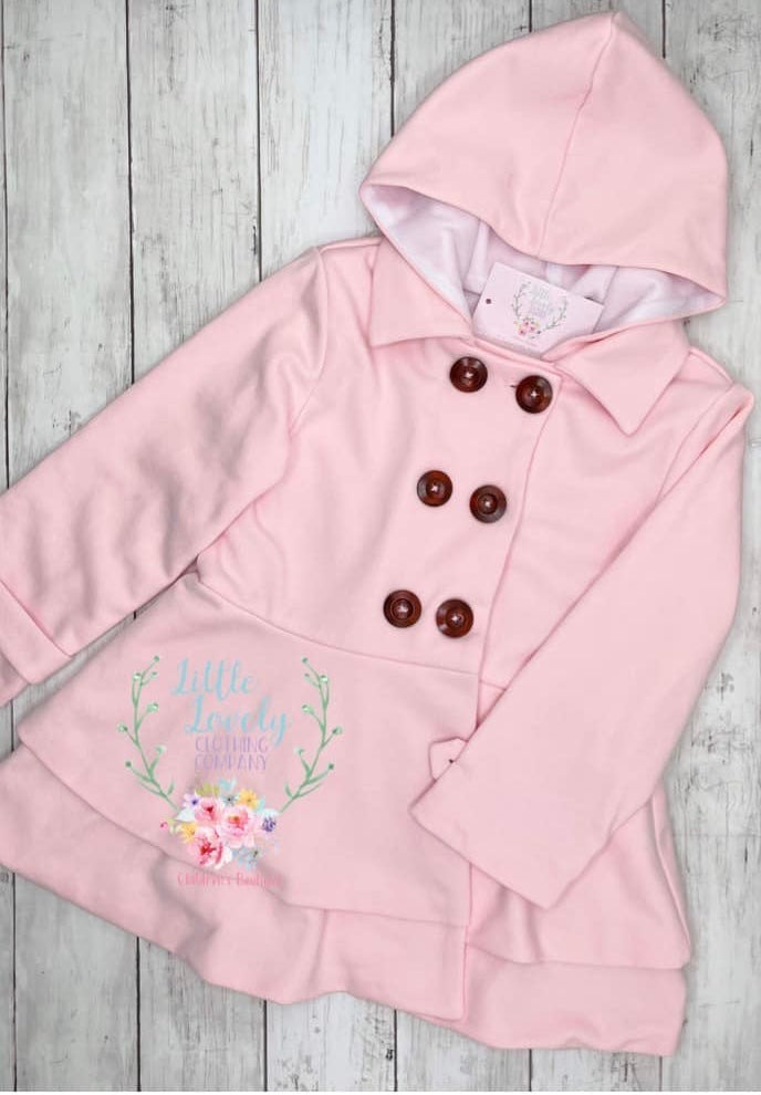 Ruffle Peacoat