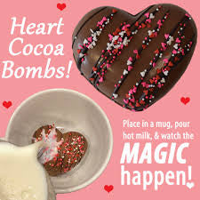 Valentines Heart Cocoa Bomb