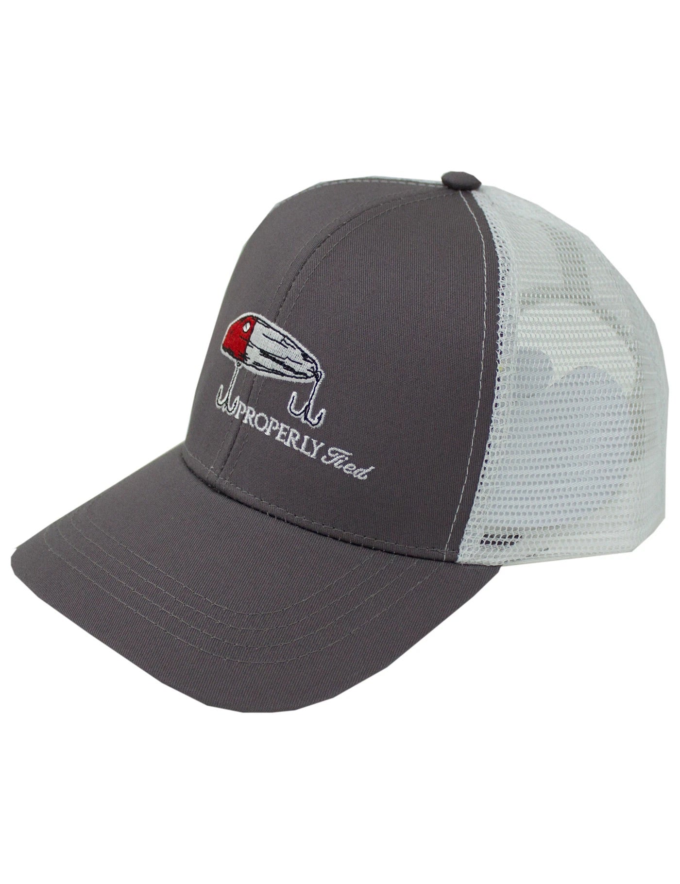 Properly Tied Fishing Lure Trucker Hat
