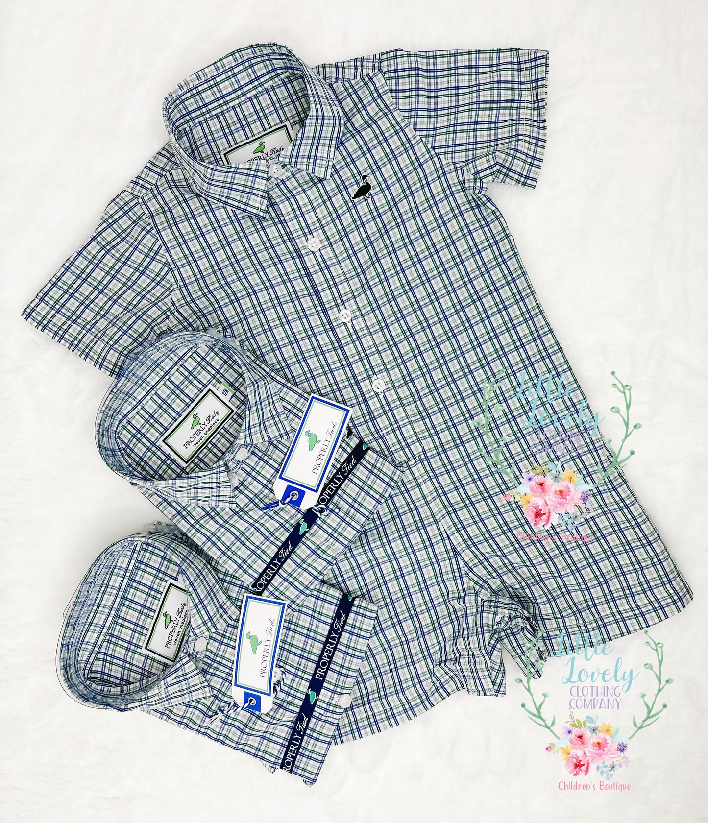 Properly Tied Baby Shortall Riverbend