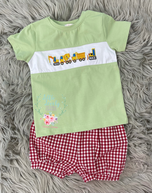 Sage Construction Short Set