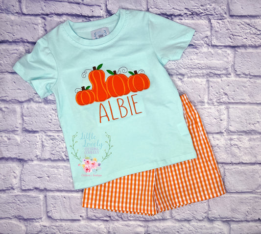Pumpkin Patch Boys Shorts Set