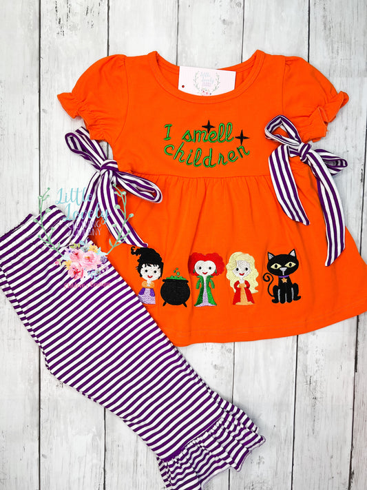 I Smell Children Girls Pant Set