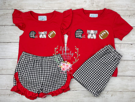 Bulldog Girls Short Set