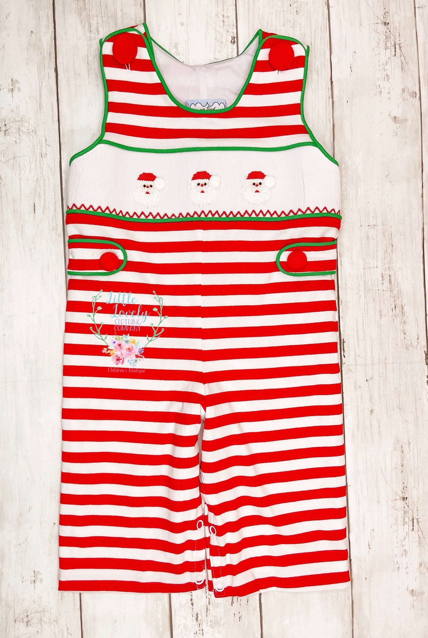 Stripe Santa Smock JonJon