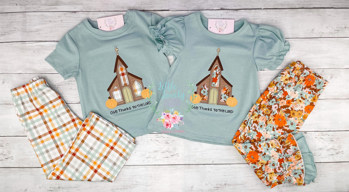 Give Thanks Boy Pant Set