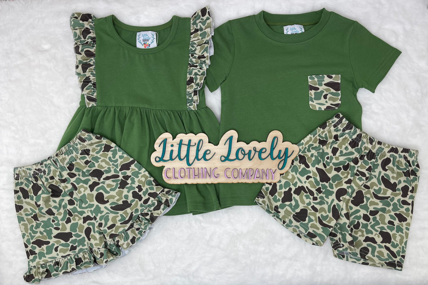 Vintage Camo Boy Set