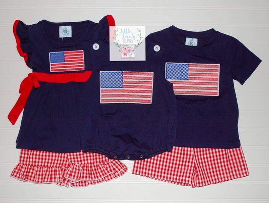 American Flag Girl Set